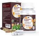 Gut Health Cleanse Capsules Detox - Nettoyeur intestinal avec Wormwood, Noix noire, Bulbe d'ail, Système de nettoyage et de digestion Colon soutien pour les femmes et les hommes, 30 capsules