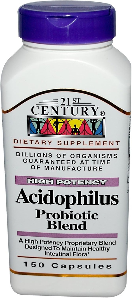 21e eeuw, Acidophilus, Probiotic Blend, 150 capsules