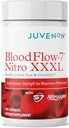 Juvenon BloodFlow-7 Nitric Oxide Supplement met Nitrosigine - Verbeterde formule voor maximale absorptie - Circulatie Booster, Bloeddruk, Cholesterol Ondersteuning (180 Telling (pakket van 1))