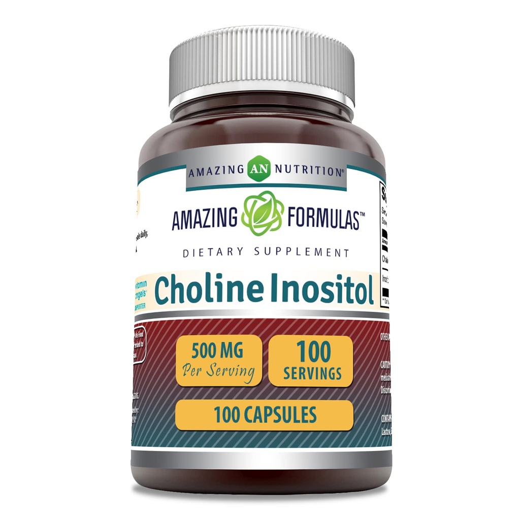 Verbazingwekkende Formules Choline & Inositol 500 Mg Supplement 
