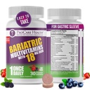 ProCare Health Bariatric Chewable Multivitamine avec Fer 18mg (30 comprimés) - Fruit Flacon Flacon Bariatric Multivitamine Chewable pour les patients gastriques Bypass & Gastrectomie Manche* (1 mois d'approvisionnement)