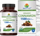 Brieofood Biologische kaneel 1500mg, 45 porties, vegetarisch, glutenvrij, 90 vegetarisch tabletten
