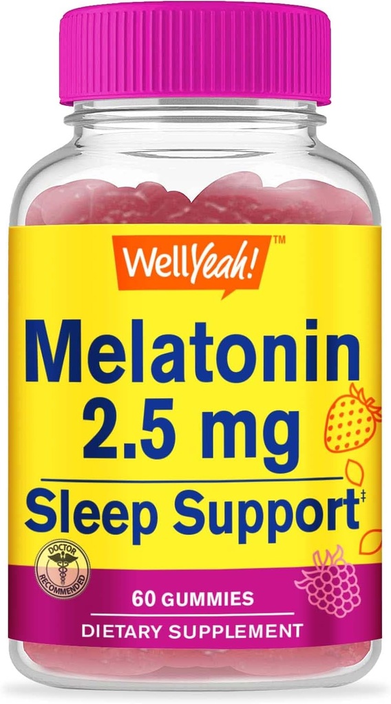 WellYeah 2,5mg Melatonine Gummies - 60 Tellen