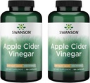 Swanson Apple Cider Vinegar Capsules - Ondersteunt gezonde en spijsvertering gezondheid - Helpt ondersteuning Metabolisme en onderhoud profiel - (180 Capsules, 625mg Elke) 2 Pack