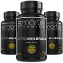 (3 flessen) 15mg Zink Glycinaat van Albion® 6 essentiële sporen Bisglycinaat Mineralen, Mangaan, Boron, Chroom, Selenium, Molybdeen Supplement 90 Plant-Based Vegan Capsules