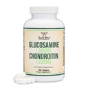 Glucosamine Chondroïtine Drievoudige sterkte (1.500mg Glucosaminesulfaat, 1.200mg Chondroïtine) 180 tabletten, twee maanden levering (Joint Support Supplement) Glutenvrij, niet-GMO door dubbel hout