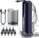 Oorwas verwijderen - Elektrische oor besproeiing Vlissend systeem, water aangedreven oorreiniger met 4 drukmodi, veilige en effectieve oorreiniging gereedschap, waterbestendig USB oplaadbaar (blauw)
