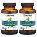 Himalaya Organic Ashwagandha, 120 Day Supply, Herbal Supplement for Stress Relief, Energy Support, Occasional Slaaploosheid, USDA Organic, Non-GMO, Vegan, Glutenvrij, 670 mg, 60 Caplets, 2 Pack
