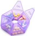 Wekelijkse Pillen Organisator Grote 7 dagen pil Box Organisator Dagelijkse Geneeskunde Case voor Vitamine Fish Oil Pillen Supplementen Artritis Vriendelijk