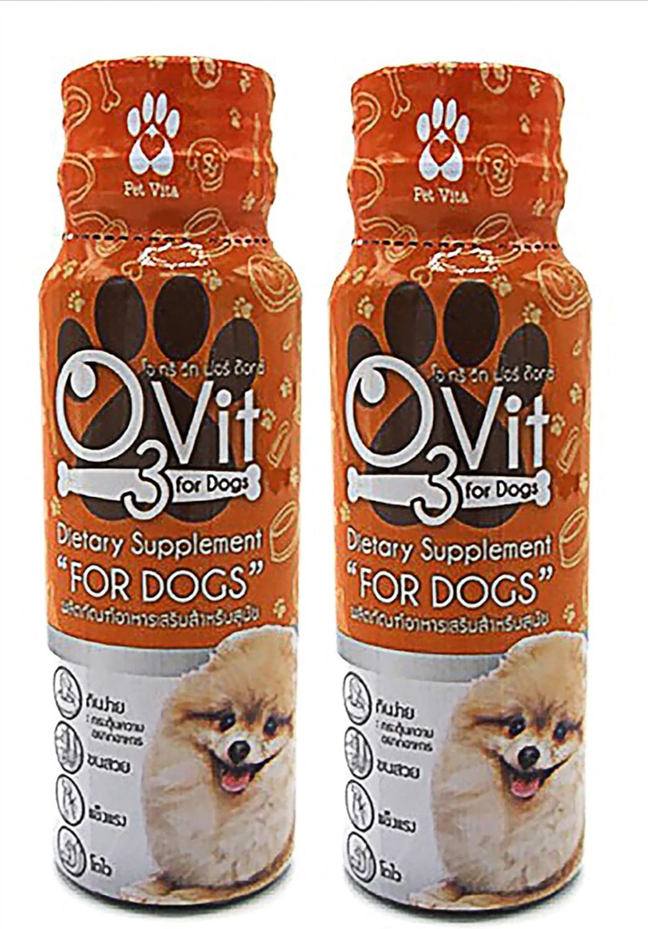 X2 Pcs(100ml) Chien Multivitamine quotidien des aliments essentiels pour chiens Vitamines et minéraux Oméga3, aide à soutenir la santé, plus de gras, digestion, peau, manteau, allergie supplément immunitaire sang et yeux