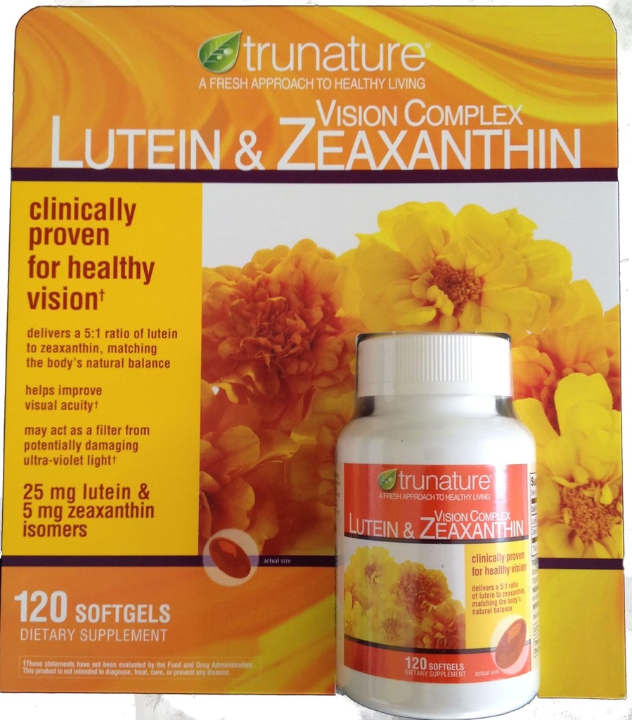 Lutéine tronquée et softgel zéaxanthine, 120 comtes