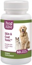PetAlive huid en jas tonic - Alle natuurlijke kruidensupplement voor katten- en hondenhuid gezondheid en glanzende, glanzende jasjes - 60 Veggie Caps