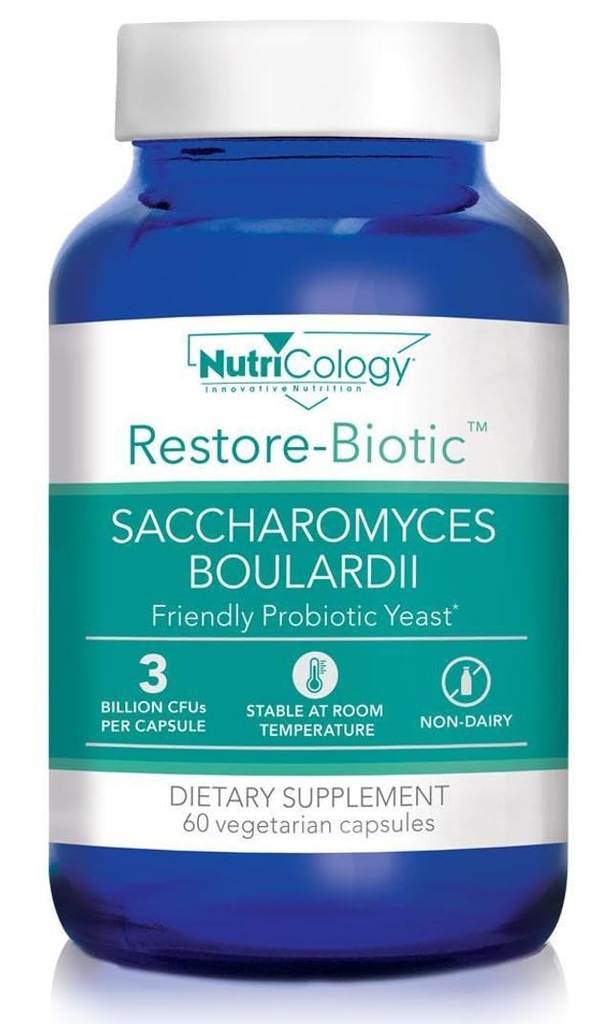 Nutricology Saccharomyces Boulardii Probiotic Supplement - S. Boulardii Probiotic Yeast 450mg, Friendly Probiotic Establishment, GI Tract Support - 600 Count