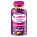 MiraFIBER Gummies van de Makers van MiraLAX, 8g van Daily Fiber Per Serving, Metabolisme Ondersteuning met B Vitaminen, Gut Health voor mannen en vrouwen, Prebiotic Fiber Gummies voor volwassenen, Gemengde Fruit smaak 72Ct