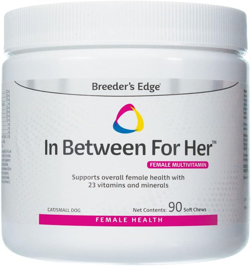 Éleveur à l'écart pour elle, multivitamine quotidienne pour les chiens et les chats reproducteurs, comble les lacunes nutritionnelles et soutient les mamans entre l'éleveur, 90 ct Chat et petit chien