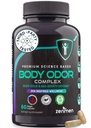 Zenmen Natuurlijk Body Deodorizing Supplement - Body Odor Eliminator Pillen - Interne Deodorant voor Onderarmen, Intieme Gebieden, en Private Parts - 60 Vegan Capsules. Gemaakt in de VS