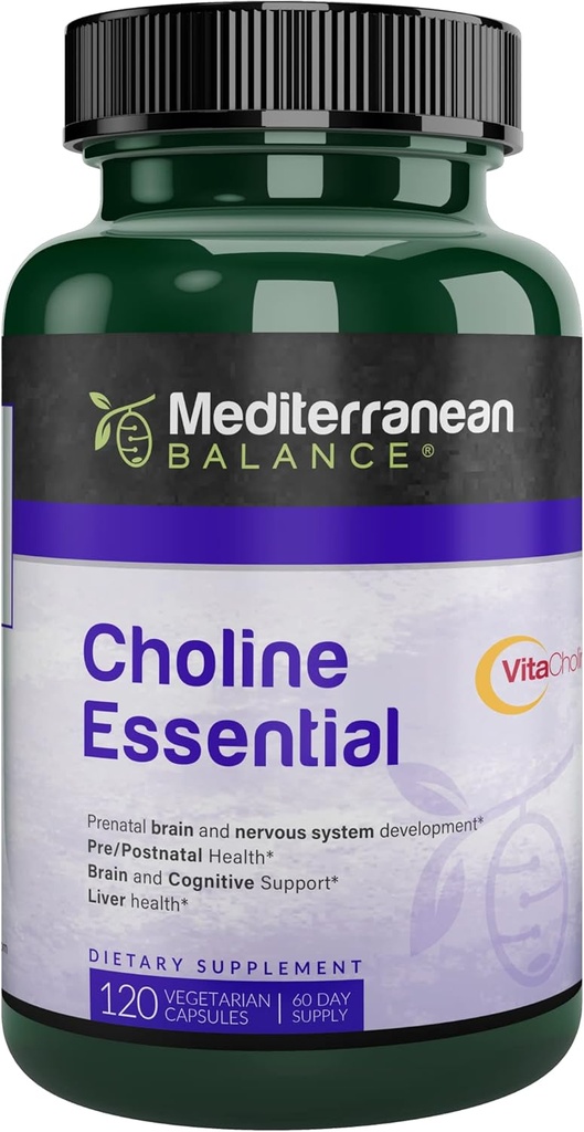 Choline, prenatale hersenen en cognitieve ondersteuning Vitamine, Kosher, Vegetarisch, Choline supplement voor zwangere en verpleegsters vrouwen, 550 mg Choline per portie, 60 dagen aanbod