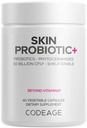 Codeage Probiotiques de la peau + Prébiotiques - Supplément de routine de soins de la peau - 50 milliards CFU - Herbes botaniques ayurvédiques - Probiotiques du visage - Nettoyant stable de la plate-forme, non OGM, végétalien - 60 capsules