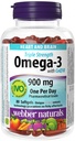 Webber Naturals Triple Strength Omega-3 avec CoQ10 enduit entérique 900 mg Omega-3 (EPA • DHA)/ 100 mg CoQ10, 80caps
