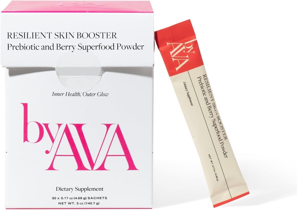 parAVA Résilient Skin Booster , Poudre Prébiotique et Berry Superfood , 30 portions