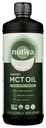 Nutiva Biologische MCT Olie, ongearomatiseerd, 32 Oz, USDA Organic, Non-GMO, Non-BPA, Whole 30 Goedgekeurd, Veganistisch, Glutenvrij & Keto, 14g MCT per Serving & Neutral Flavor for Energy Boost to Coffee, Shakes and Salads