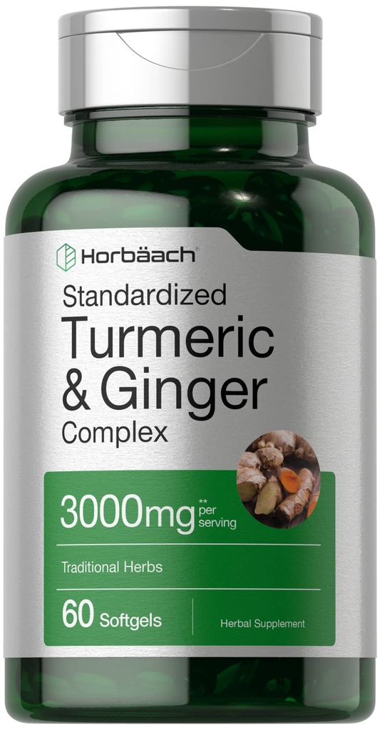 Horbäach Kurkuma en Gembersupplement 3000 mg 