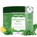 Beter Alt Greens Poeder, Detox & Debloat met 15 Super Greens Blend van Spirulina, Moringa Poeder, Tarwegras, Pre & Probiotica, Verpakt met anti-oxidanten, Mint smaak, Geen Maltodextrine, 30 Servers