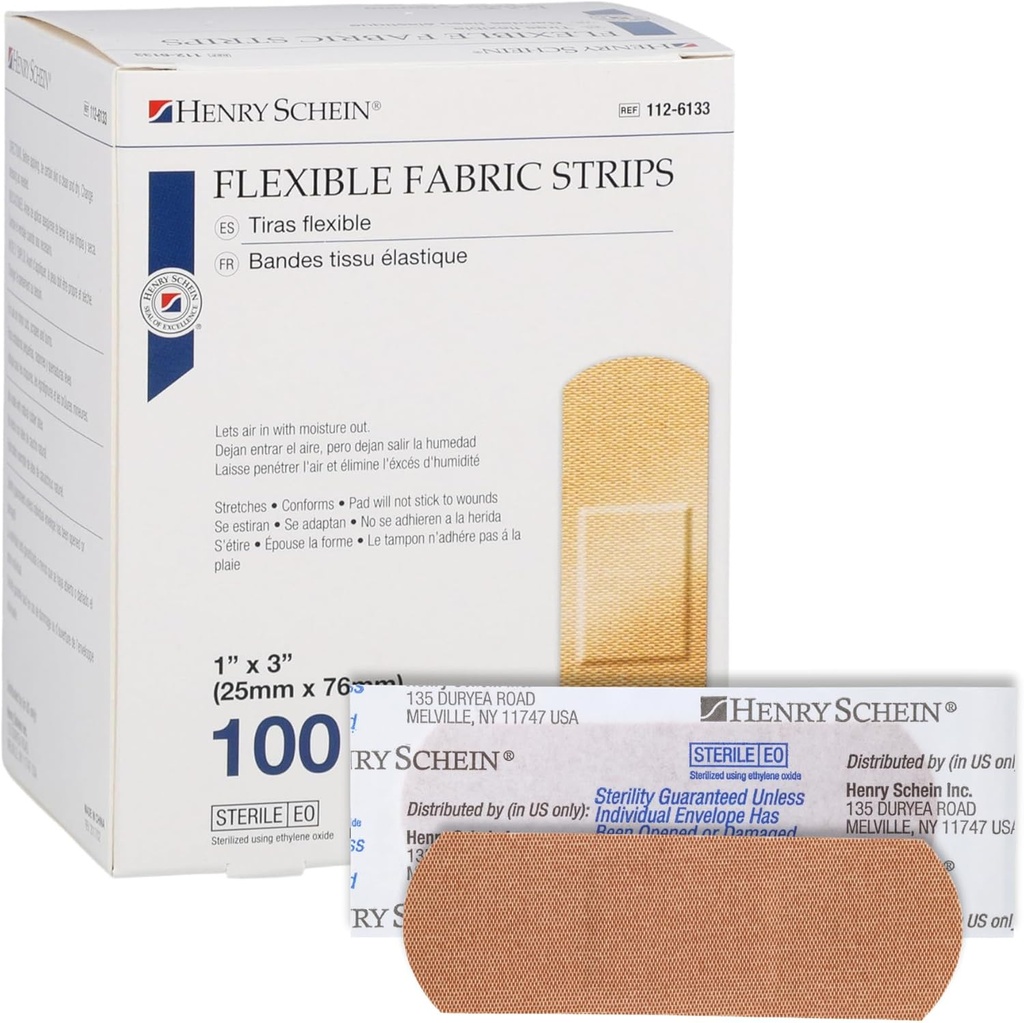 Henry Schein Steriele hechtstof Bandages, 1" x 3" 