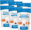 L-Lysine Soft Chews pour chats (60 Soft Chews) – soutient la santé immunitaire, respiratoire et oculaire. Éternuement, nez runny et yeux aqueux. Saveur de saumon - (6 paquets)