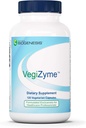 Nutra BioGenesis VegiZyme - Enzymes digestifs pour les femmes et les hommes, Soutien de la digestion et des nutriments, Végétarien et Vegan-Ami pour la santé et le confort digestifs - 120 Capsules