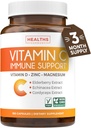 Vitamine C Immuun Ondersteuning Supplement - Immuun Boost Blend met Vlierbessen Vitamine C en Zink voor dagelijkse en seizoensondersteuning - Magnesium Zink VIT C & D en Herbal Defense Complex (3 maanden levering)