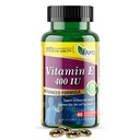 America Medic & Science Vitamin E 400 IU (60 Softgels) Dietary Supplement That Supports Heart Health, Promotes Healthy Skin, Hair, Eyes and Immune System | Dl-Alpha Tocopheryl Acetate Gel Capsules