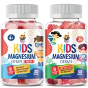 SUNNY SAM Gommies de magnésium pour les enfants - 100mg et Gommies de magnésium pour les enfants 500mg.