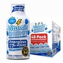 Vitamine Energy Immune+ Extra Strength Energy Shot Blue Raspberry 48 Pack, 260mg Caféine naturelle, B-Vitamines, Citicoline, Thé vert, Immunity & Focus Support, Zéro sucre, Sans gluten 1,93 fl oz