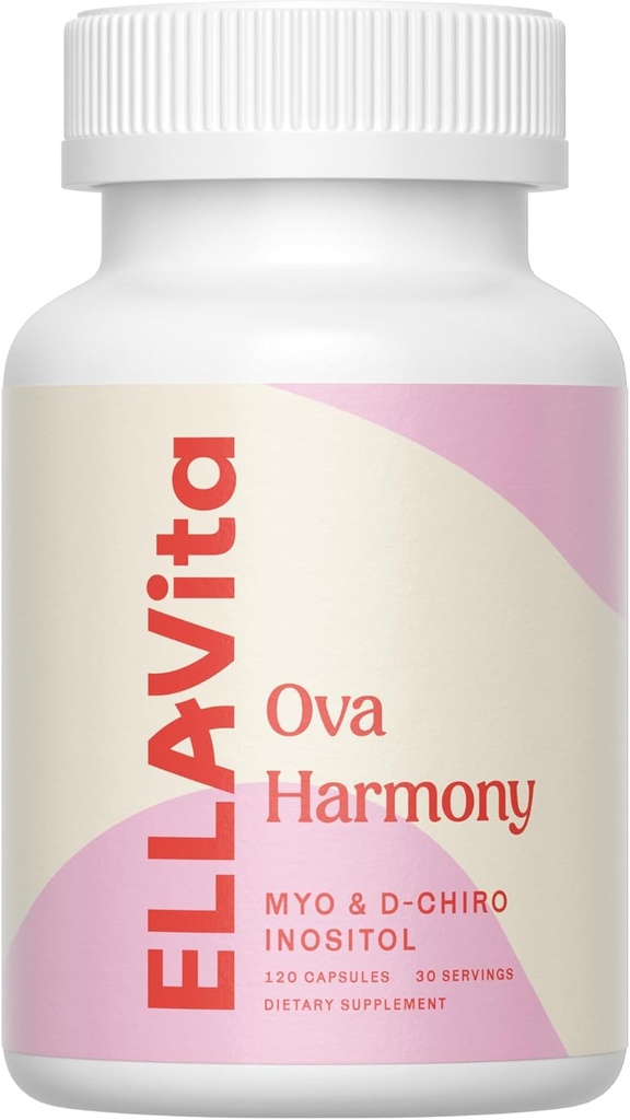 OVA Harmonie - Myo & D Chiro Inositol Capsule - 40:1 Ratio - ovariële functieondersteuning - Hormonale balans - 120 Inositol Supplement Capsules