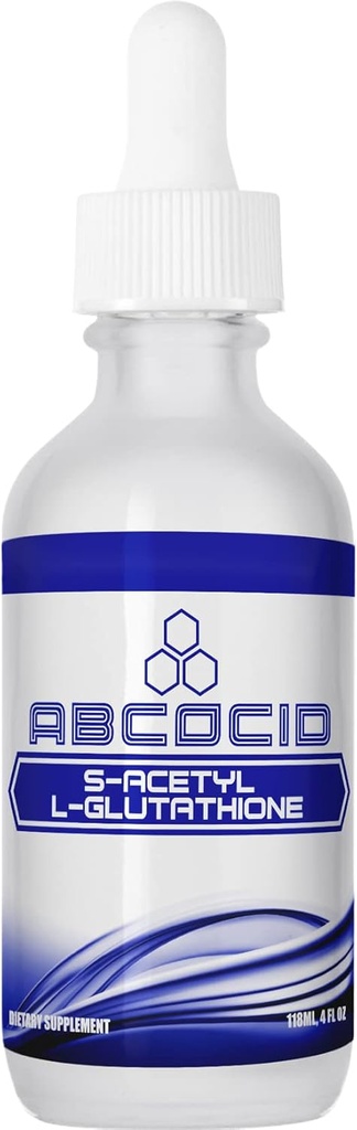 S-Acetyl L-Glutathione 95 mg, 4 Oz Liquid, 240 Servings, Made in USA, Quick Absorptie, Quality Potent Ingredients, Non-GMO, GMP Certified, Cruelty-Free Products