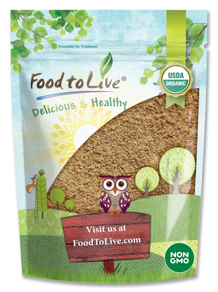 Nourriture à vivre - Poudre Camu biologique, 4 onces – Non-OGM, Kosher, Raw, Vegan Superfood, Bulk, Non-ionné, Pure, Idéal pour la cuisson et les boissons