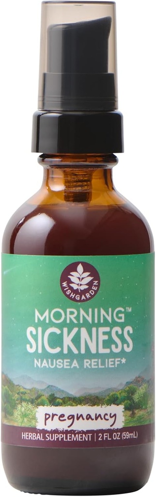 WishJarden Herbs Matin Maladie Soutien Nausées - Supplément de soutien à la maladie du matin à base de plantes naturelles avec la feuille de menthe poivrée et la cardamome, premier soutien Trimester pour les femmes enceintes, 2oz