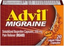 Advil 200 mg Capsules met vloeistof gevuld 20 ea