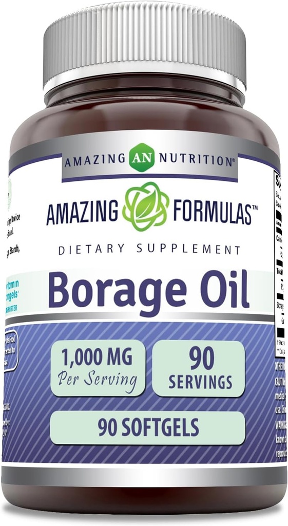 Verbazingwekkende Formules Borage Oil Supplement 