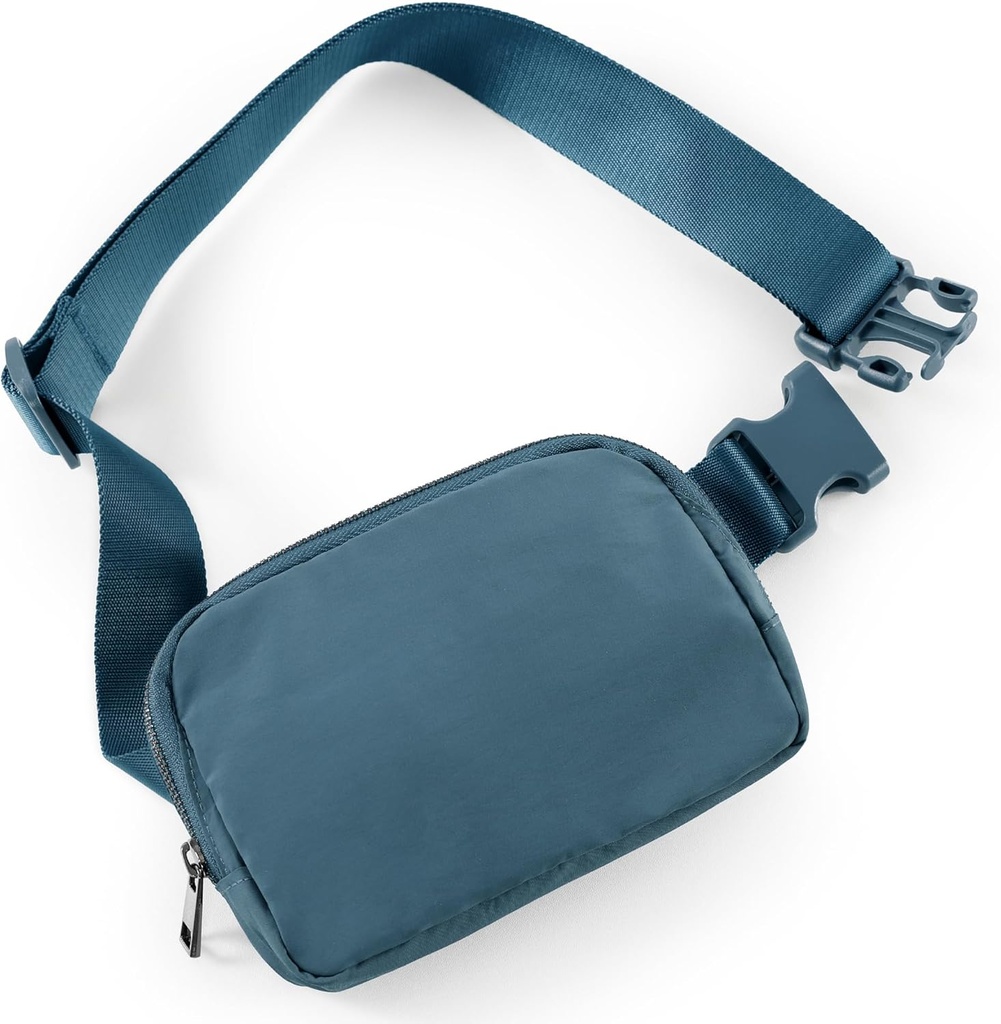 ODODOS Unisex Mini Belt Bag met verstelbare band Small Fanny Pack voor workout Reizen Wandelen, Blauw