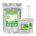 Lege capsules Maat 00 Gescheiden Vegan Pillen Caps Planten gebaseerd helder (1.000 caps + 1.000 bodys) Glutenvrij, niet-GMO, Halal Gecertificeerd vullen Kit voor vegetarisch DIY uw eigen supplementen