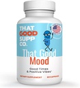 That Good Supp Co - That Good Mood Support Supplement for Women & Men - Mood Booster, Supports with Stress Relief & Cognitive Well Being - Vitamine B12, 5-HTP, Ashwagandha Root, GABA - Made in USA