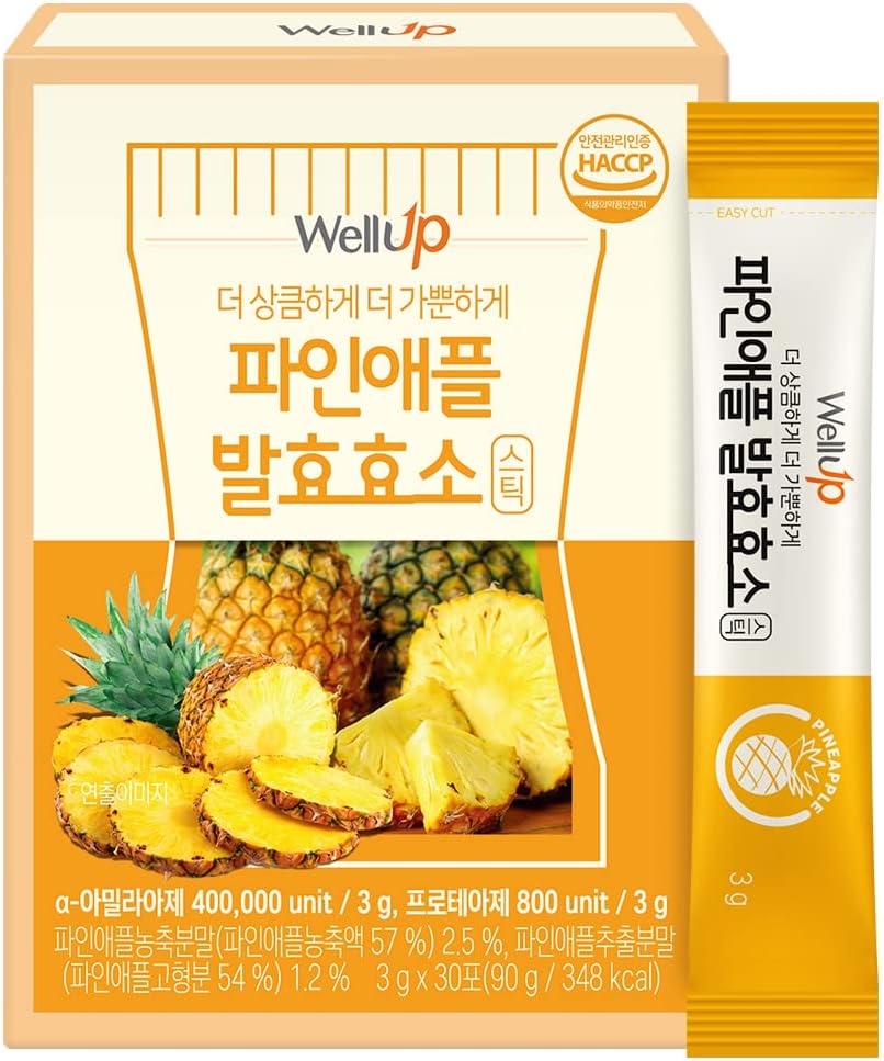 RAWEL Well Up Fermentation Digestive Enzymes (3g x 30ea) / (Cruch Choco/Pineapple) (3g 30sticks, Pineapple)