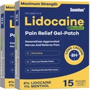 Sumifun 4% Lidocaïne Patches Plus 1% Menthol - 30 Telt Maximale sterkte OTC pijn Relief Patches voor Terug Ache Stiff nek gewrichtspijn Spierpijn Topische Analgetisch