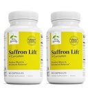 Terry Naturally Saffron Lift + Curcumin - Supplément à base de plantes avec Curcumin - Capsules non-OGM Saffron & Cerveau Curcumin - Supplément de soutien à la concentration et à la relaxation - 60 Capsules (paquet de 2)