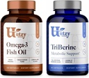 Utzy Naturals Omega 3 Visolie 60 Softgels Lemon-Lime smaak en TriBerine