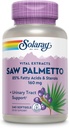 Solaray Saw Palmetto Extract - Prostate Health and Urinary Tract Support - 136 mg Acides gras et stérols - Lab Vérifié, 60 jours de garantie de remboursement (240 portions, 240 softgels)
