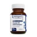 Métagène D3 2000 UI Complex Vitamine D3 Supplément - soutient la santé osseuse, immunitaire et l'inflammation saine Réponse* - avec les isoflavones pour l'absorption - Sans gluten - 3 mois d'approvisionnement - 90 Compte