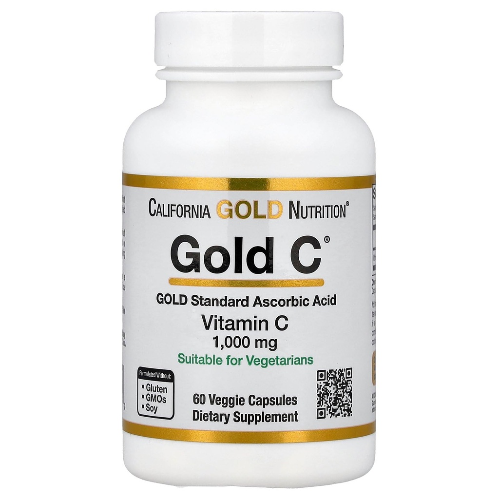 California Gold Nutrition Gold CTM, USP Graad Vitamine C, 1000 mg, 60 Veggie Capsules